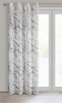 Vorhang ALIVIA weiß silber 140x270 Ösen