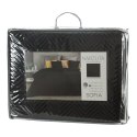 Tagesdecke Velours Samtdecke Gesteppt Steppdecke Klassische Decke SOFIA schwarz 230x260 cm schwarz