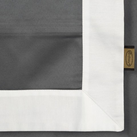 Bettwäsche garnitur LAURA stahl weiß 220x200 2x Kissenbezüge 70x80