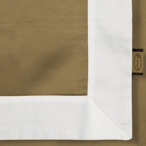 Bettwäsche garnitur LAURA gold weiß 160x200 2x Kissenbezüge 70x80