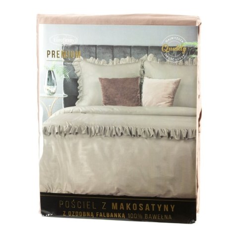 Bettwäsche garnitur Satin VENUS 01G 160x200 2x Kissenbezüge 70x80 KAW