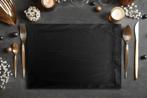 Tischdecke MELINDA schwarz 40x140 schwarz