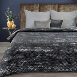 Elegante Tagesdecke Decke BLINK 3 dunkel 220x240 cm schwarz silber