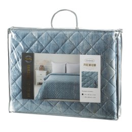 Elegante Tagesdecke Decke BLINK 3 blau 220x240 cm blau silber