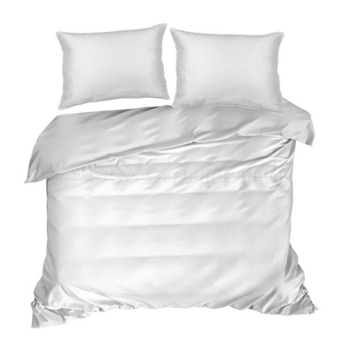 Bettwäsche garnitur LINDA weiß 160x200 2x Kissenbezüge 70x80