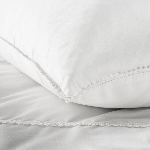 Bettwäsche garnitur LINDA weiß 160x200 2x Kissenbezüge 70x80