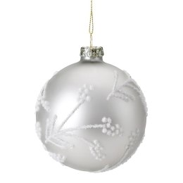 Christbaumschmuck Glas 473A 8CM silber B