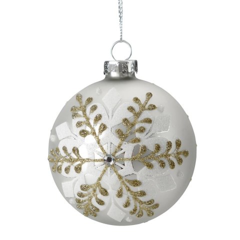 Christbaumschmuck Glas 474A 8CM silber B