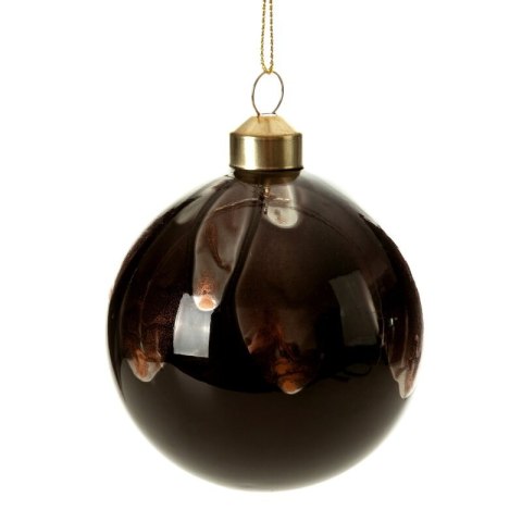 Christbaumschmuck Glas 476A 8CM braun schwarz