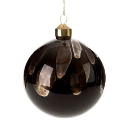 Christbaumschmuck Glas 476B 10CM braun schwarz