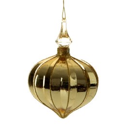 Christbaumschmuck Glas 506 8X8X12CM gold