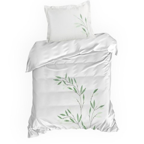 Bettwäschegarnitur Satin HAFT 8B 220x200 2x Kissenbezüge 70x80 cm weiß Z Bettwäschegarnitur Satin HAFT 8B 220x200 2x Kissenbezüge 70x80 cm weiß Z