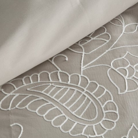 Bettwäsche garnitur Satin REINA 33A 160x200 2x Kissenbezüge 70x80 beige
