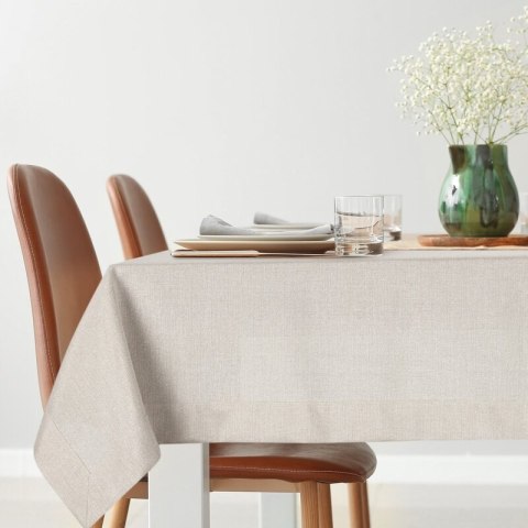 Tischdecke LANA beige silber 140x220