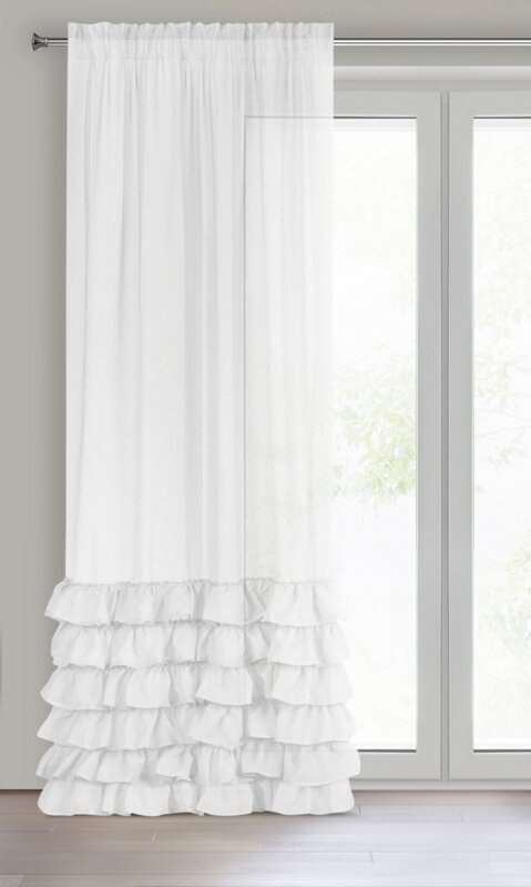 Gardine DOLLY weiß 140x250 Kräuselband