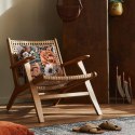 Kissenbezug Lein Optik 16 45x45 orange rosa