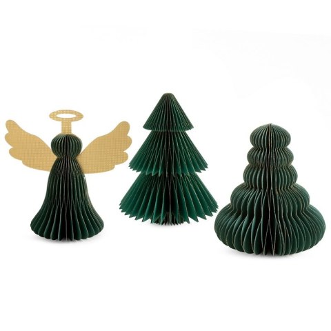 Weihnachten Dekoration PA 93 20x19x27 grün gold