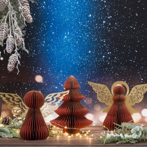 Weihnachten Dekoration PA 94 20x19x25 dunkelrot gold