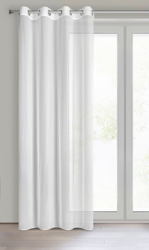 Gardine DALIA weiß 140x250 Ösen