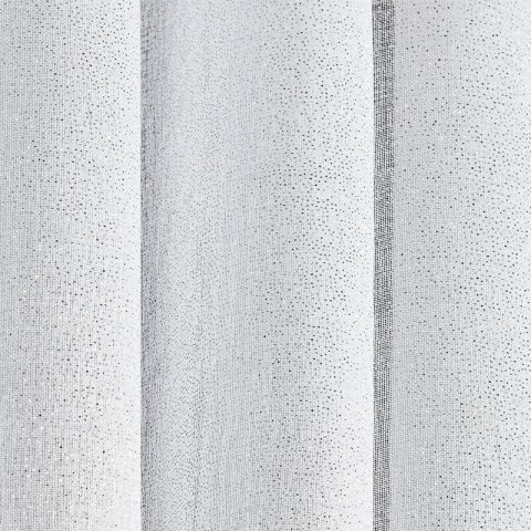 Gardine LeinA weiß silber 350x270 Kräuselband