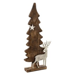 Weihnachten Figur D 12 22x6x60 braun silber