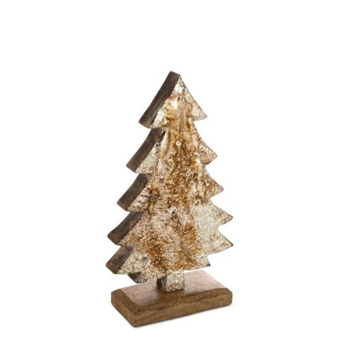 Weihnachten FIG D 22 12X5X21 braun gold