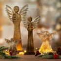 Weihnachten Figur D 9 27x5x55 braun silber