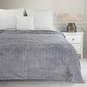 Wohndecke Kuscheldecke Decke MICROFASER Sofadecke Tagesdecke CINDY6 130X160 silber