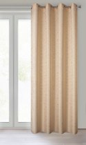 Vorhang EVI beige gold 140x250 Ösen