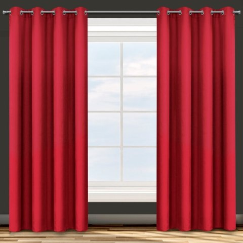 Vorhang ADORE rot 140x250 Ösen