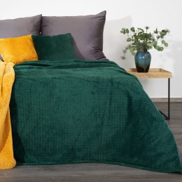 Wohndecke Kuscheldecke Decke MICROFASER Sofadecke Tagesdecke CINDY3 200x220 cm dunkelgrün