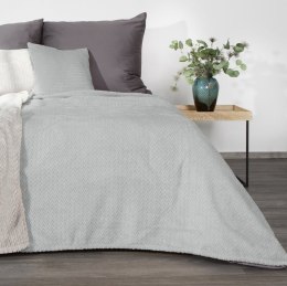 Wohndecke Kuscheldecke Decke MICROFASER Sofadecke Tagesdecke CINDY3 200x220 cm silber