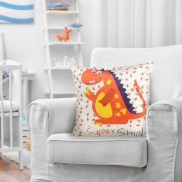 Dekorativer Kissenbezug KIDS 8B 45X45 Velvet Samt weiß orange