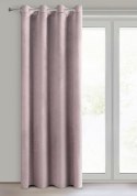 Samtvorhang Velours Vorhänge zum Wohnzimmer Prachtvoll Elegant rosa 140x250 cm Ösen