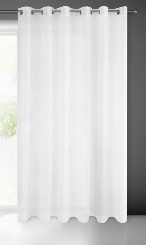 Gardine SYLVIA weiß 350x250 Ösen