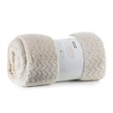 Wohndecke Kuscheldecke Decke MICROFASER Sofadecke Tagesdecke CINDY 220X200 beige