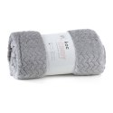 Wohndecke Kuscheldecke Decke MICROFASER Sofadecke Tagesdecke CINDY 220x200 silber