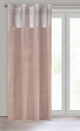 Vorhang PERI rosa silber 140X250 Ösen