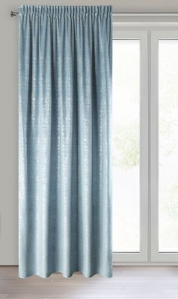 Vorhang CYPR blau silber 140X270 Kräuselband