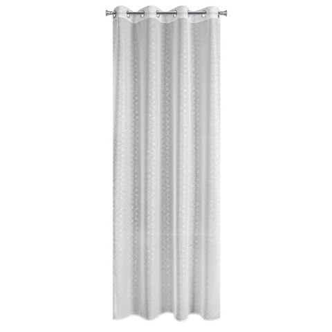 Vorhang FIBI weiß silber 140x250 Ösen