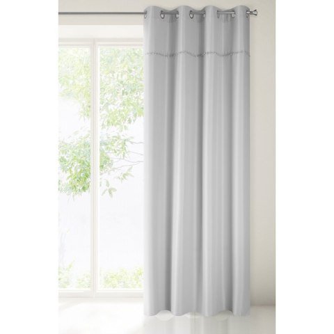 Vorhang DEFNE silber 135x260 Ösen