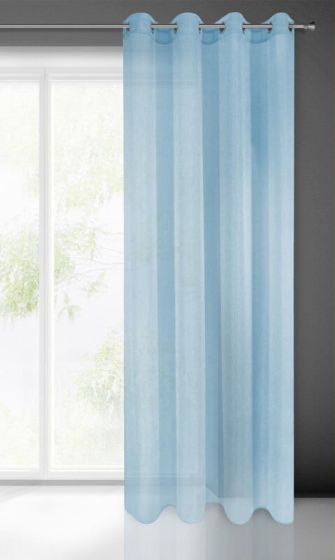 Gardine REBECCA blau 140x250 Ösen