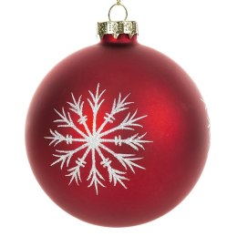 Christbaumschmuck Glas 207B 10CM rot B