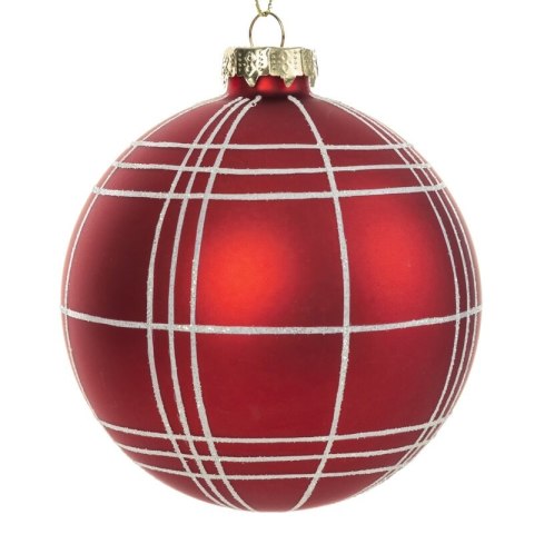 Christbaumschmuck Glas 209B 10CM rot B