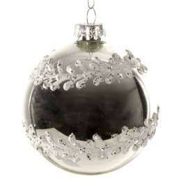 Christbaumschmuck Glas 330 8CM silber