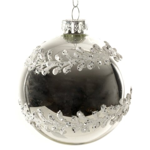 Christbaumschmuck Glas 330 8 silber