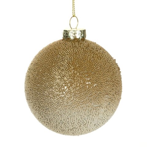 Christbaumschmuck Glas 375 8CM beige