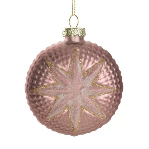 Christbaumschmuck Glas 425 8CM rosa