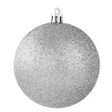 Christbaumschmuck Plastik Kunststoff 16A 8CM silber