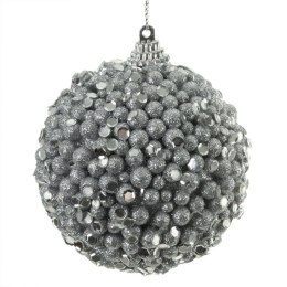 Christbaumschmuck Plastik Kunststoff 45A 8CM silber